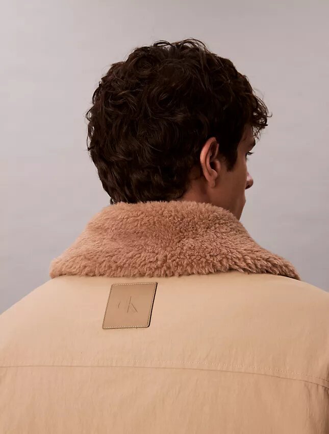 Puffer-Car-Coat mit Sherpa-Kragen Puffer-Car-Coat mit Sherpa-Kragen