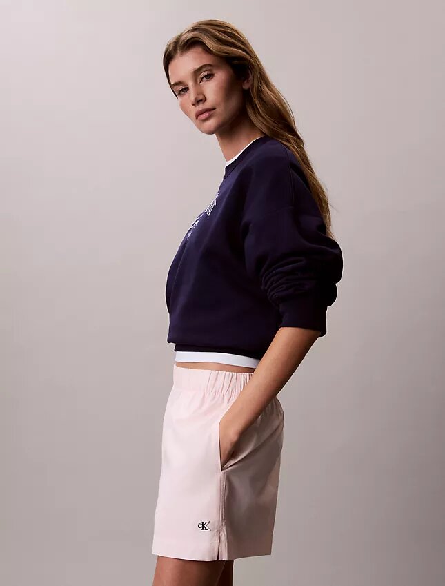 Pull-On-Shorts aus Baumwollpopeline Pull-On-Shorts aus Baumwollpopeline