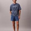 Pull-On-Shorts aus Denim-Leinen-Mischung Pull-On-Shorts aus Denim-Leinen-Mischung