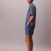 Pull-On-Shorts aus Denim-Leinen-Mischung Pull-On-Shorts aus Denim-Leinen-Mischung