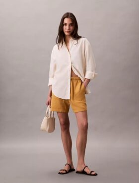 Pull-On-Shorts aus doppelter Gaze