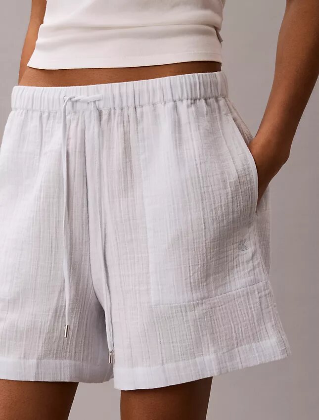 Pull-On-Shorts aus doppelter Gaze Pull-On-Shorts aus doppelter Gaze