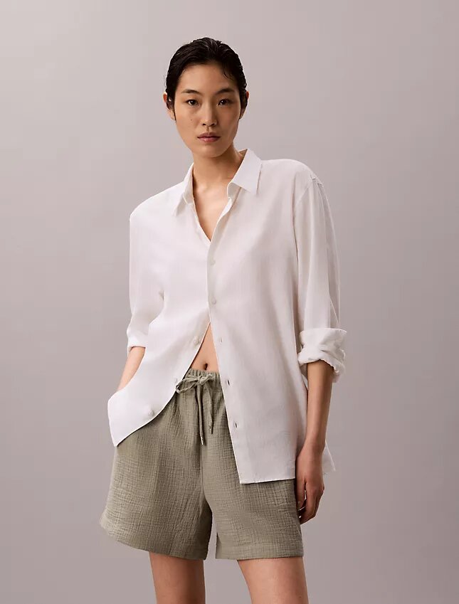 Pull-On-Shorts aus doppelter Gaze Pull-On-Shorts aus doppelter Gaze