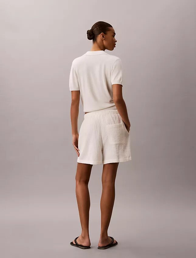 Pull-On-Shorts aus doppelter Gaze Pull-On-Shorts aus doppelter Gaze