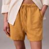 Pull-On-Shorts aus doppelter Gaze