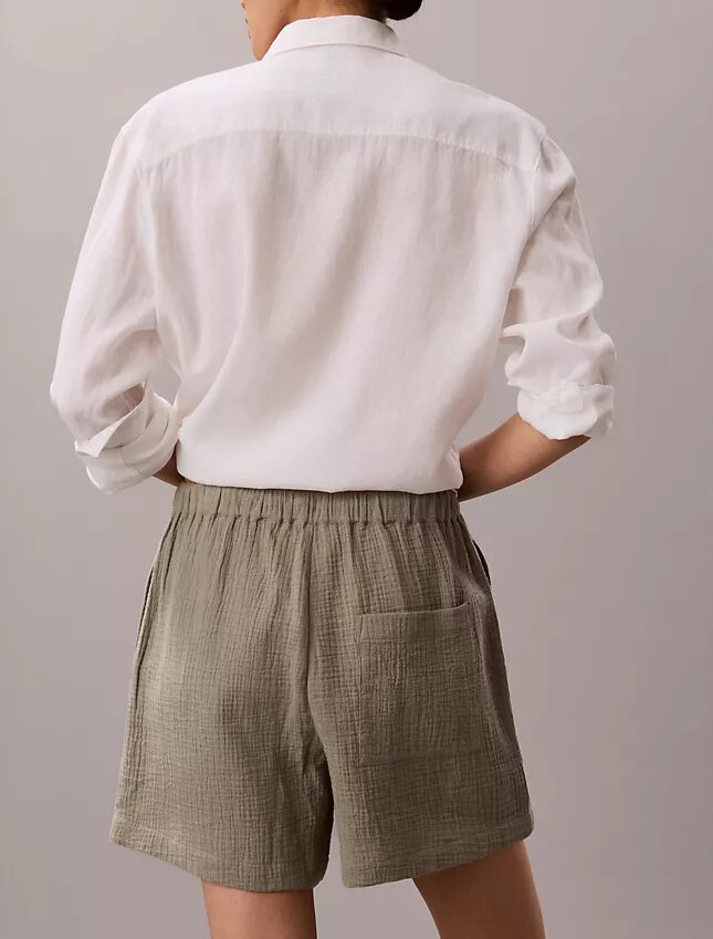 Pull-On-Shorts aus doppelter Gaze Pull-On-Shorts aus doppelter Gaze