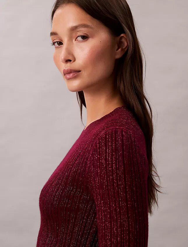 Pullover aus Lurex-Merinowollmischung Pullover aus Lurex-Merinowollmischung