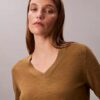 Pullover aus Merinowolle mit V-Ausschnitt Pullover aus Merinowolle mit V-Ausschnitt