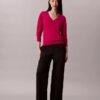 Pullover aus Merinowolle mit V-Ausschnitt Pullover aus Merinowolle mit V-Ausschnitt