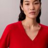 Pullover aus Merinowolle mit V-Ausschnitt Pullover aus Merinowolle mit V-Ausschnitt