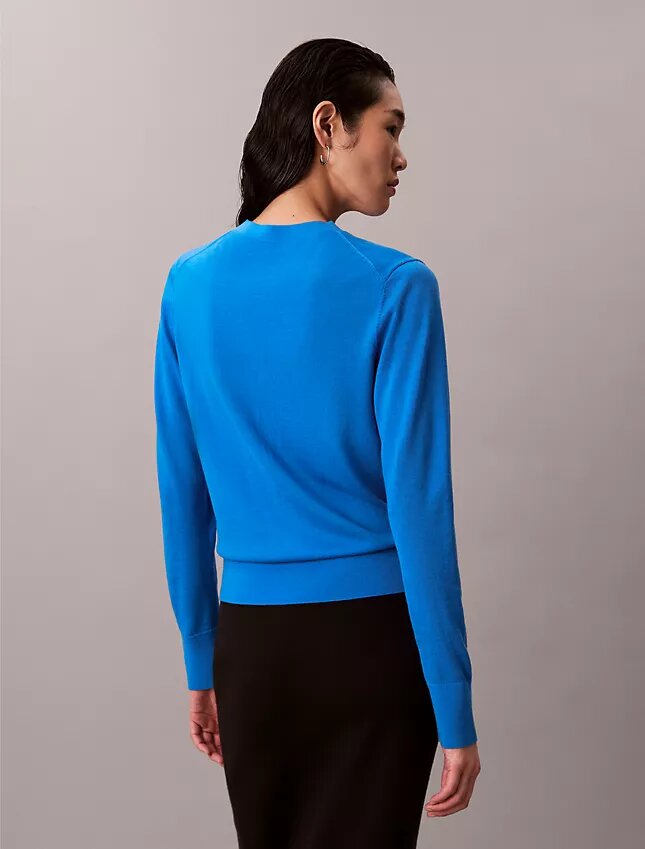 Pullover aus Merinowolle mit V-Ausschnitt Pullover aus Merinowolle mit V-Ausschnitt