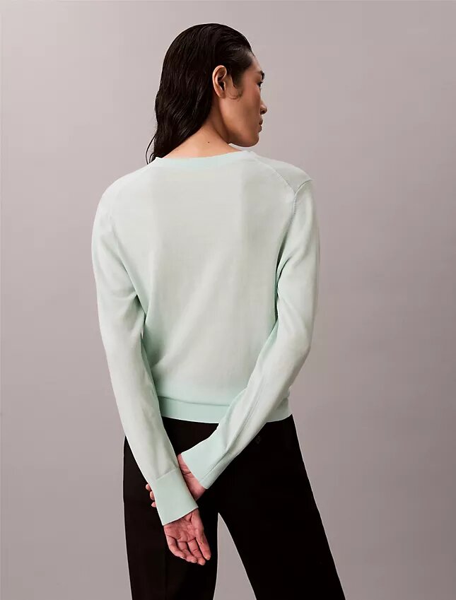 Pullover aus Merinowolle mit V-Ausschnitt Pullover aus Merinowolle mit V-Ausschnitt