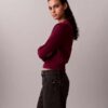 Pullover mit Monogram aus glatter Baumwollchenille Pullover mit Monogram aus glatter Baumwollchenille