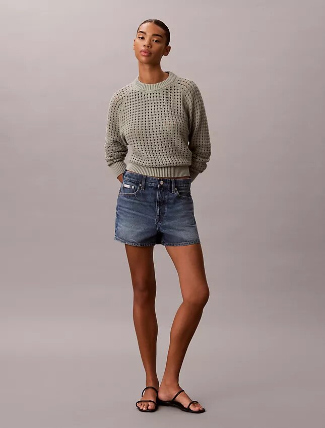 Pullover mit offenem Strickmuster Pullover mit offenem Strickmuster