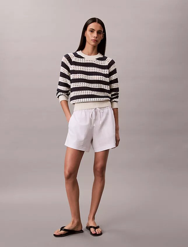 Pullover mit offenem Strickmuster Pullover mit offenem Strickmuster