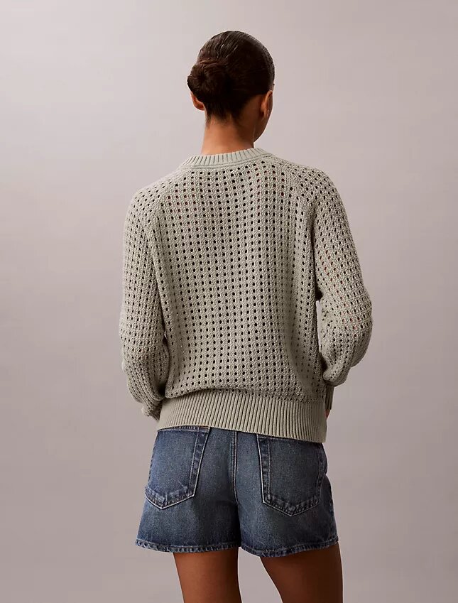 Pullover mit offenem Strickmuster Pullover mit offenem Strickmuster