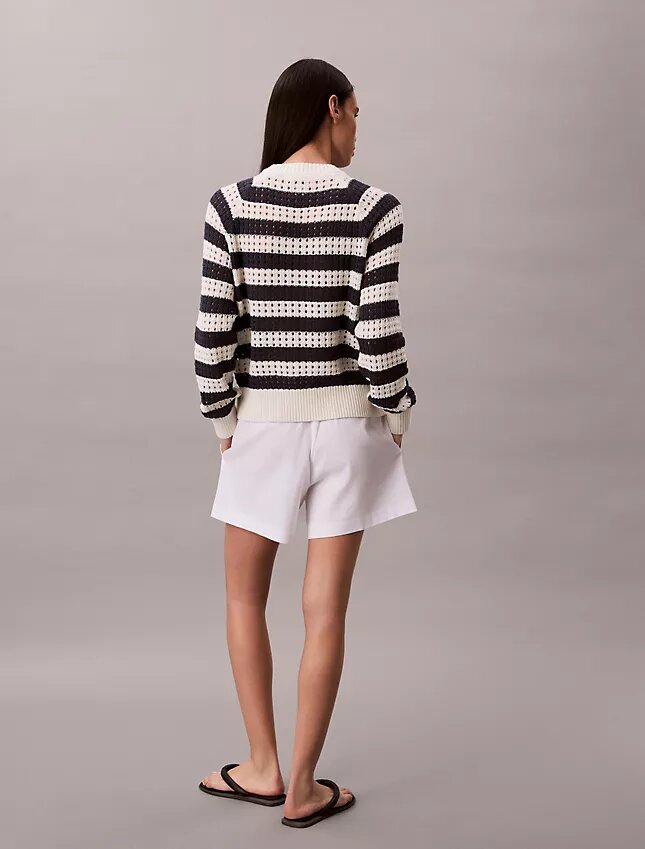 Pullover mit offenem Strickmuster Pullover mit offenem Strickmuster