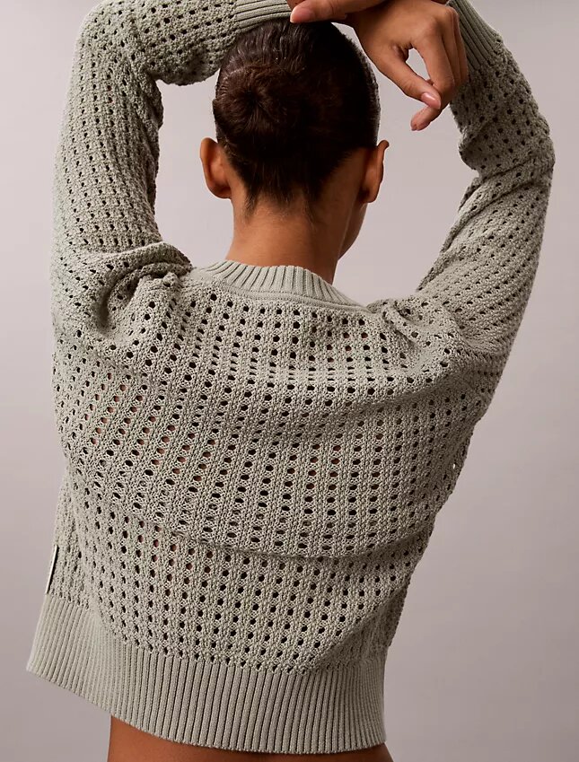 Pullover mit offenem Strickmuster Pullover mit offenem Strickmuster