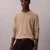Pullover mit Rundhalsausschnitt aus extrafeiner Merinomischung Pullover mit Rundhalsausschnitt aus extrafeiner Merinomischung