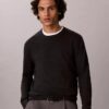Pullover mit Rundhalsausschnitt aus extrafeiner Merinomischung Pullover mit Rundhalsausschnitt aus extrafeiner Merinomischung
