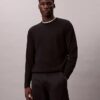 Pullover mit Rundhalsausschnitt aus extrafeiner Merinomischung Pullover mit Rundhalsausschnitt aus extrafeiner Merinomischung