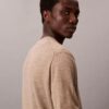 Pullover mit Rundhalsausschnitt aus extrafeiner Merinomischung Pullover mit Rundhalsausschnitt aus extrafeiner Merinomischung