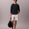 Pullover mit Rundhalsausschnitt aus Leinenmischung Pullover mit Rundhalsausschnitt aus Leinenmischung
