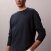 Pullover mit Rundhalsausschnitt aus Leinenmischung Pullover mit Rundhalsausschnitt aus Leinenmischung