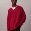 Pullover mit V-Ausschnitt aus Merinowollmischung Pullover mit V-Ausschnitt aus Merinowollmischung