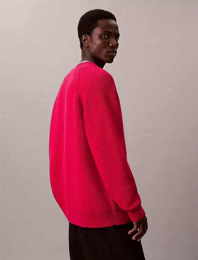 Pullover mit V-Ausschnitt aus Merinowollmischung Pullover mit V-Ausschnitt aus Merinowollmischung