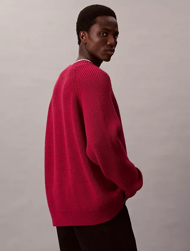 Pullover mit V-Ausschnitt aus Merinowollmischung Pullover mit V-Ausschnitt aus Merinowollmischung