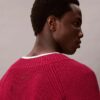 Pullover mit V-Ausschnitt aus Merinowollmischung Pullover mit V-Ausschnitt aus Merinowollmischung