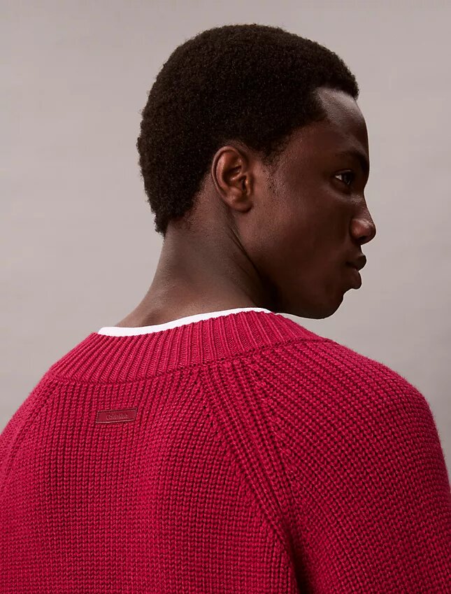 Pullover mit V-Ausschnitt aus Merinowollmischung Pullover mit V-Ausschnitt aus Merinowollmischung