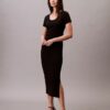 Raffiniertes Midi-Kleid aus Baumwolle Raffiniertes Midi-Kleid aus Baumwolle