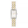 Rechteckige Zifferblatt-Armbanduhr mit Gliederarmband Rechteckige Zifferblatt-Armbanduhr mit Gliederarmband