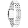 Rechteckige Zifferblatt-Armbanduhr mit Gliederarmband