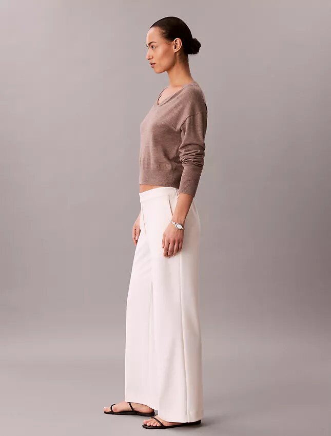 Reisehose aus Stretch-Crêpe Reisehose aus Stretch-Crêpe
