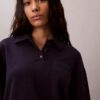 Relaxed CK One Polo Sweatshirt Relaxed CK One Polo Sweatshirt
