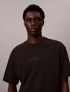 Relaxed T-Shirt mit Micro Logo-Grafik