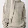Rex-Kaschmir-Pullover mit Ärmelschal Rex-Kaschmir-Pullover mit Ärmelschal