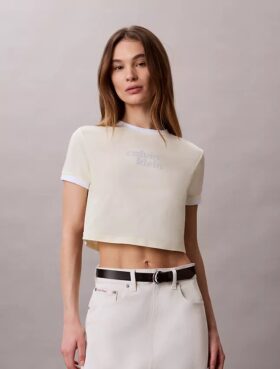 Ringer-T-Shirt mit Logo-Grafik