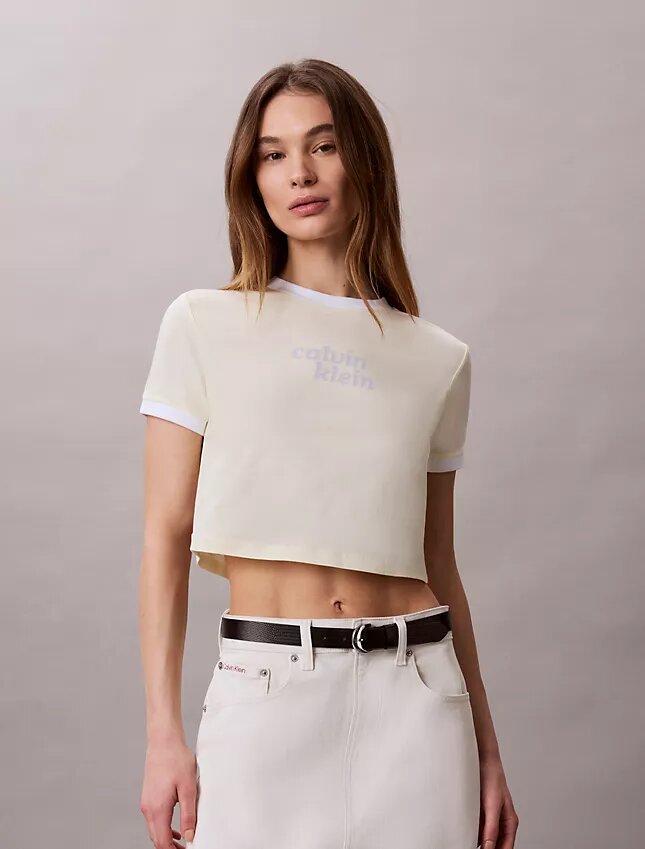 Ringer-T-Shirt mit Logo-Grafik Ringer-T-Shirt mit Logo-Grafik