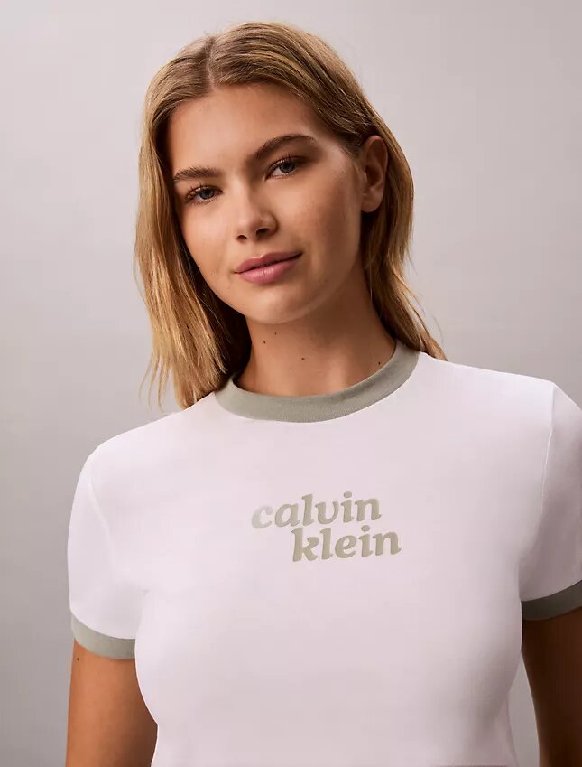 Ringer-T-Shirt mit Logo-Grafik Ringer-T-Shirt mit Logo-Grafik