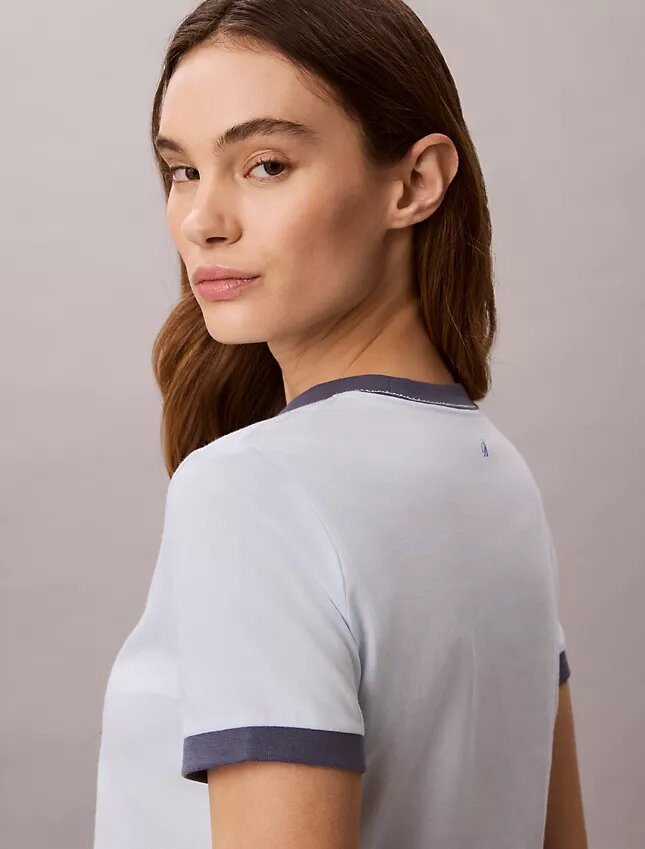 Ringer-T-Shirt mit Logo-Grafik Ringer-T-Shirt mit Logo-Grafik
