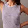 Ripp-Minikleid ohne Ärmel Ripp-Minikleid ohne Ärmel