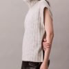 Ripp-Pullover mit lockerer Passform und ohne Ärmel Ripp-Pullover mit lockerer Passform und ohne Ärmel