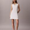 Ärmelloses Kleid aus French Terry mit 1/4-Reißverschluss Ärmelloses Kleid aus French Terry mit 1/4-Reißverschluss