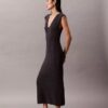 Ärmelloses Midi-Strickkleid Ärmelloses Midi-Strickkleid