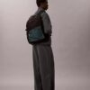 Runder Rucksack mit Mesh-Vorderseite