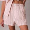 Schlafshorts aus Baumwollpopeline Schlafshorts aus Baumwollpopeline